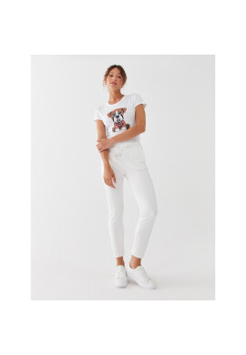 Liu Jo Тишърт MF3313 J6410 Бял Regular Fit - Pepit.bg