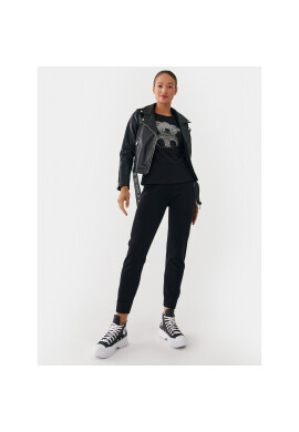 Liu Jo Тишърт MF3313 J6410 Черен Regular Fit - Pepit.bg