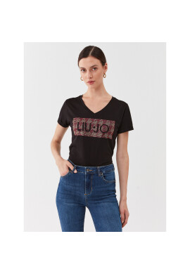 Liu Jo Тишърт MF3338 JS923 Черен Regular Fit - Pepit.bg