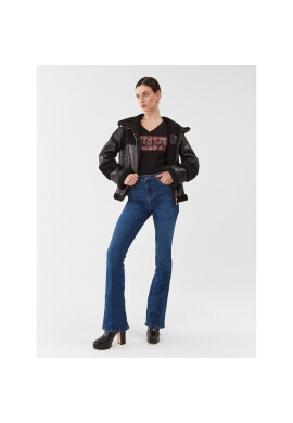 Liu Jo Тишърт MF3338 JS923 Черен Regular Fit - Pepit.bg
