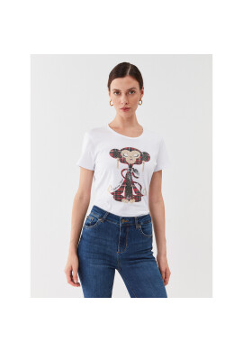 Liu Jo Тишърт MF3344 JS923 Бял Regular Fit - Pepit.bg