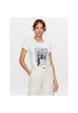Liu Jo Тишърт MF3409 J5003 Бял Regular Fit - Pepit.bg