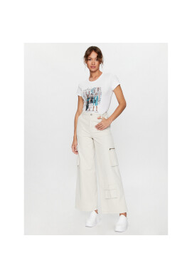 Liu Jo Тишърт MF3409 J5003 Бял Regular Fit - Pepit.bg