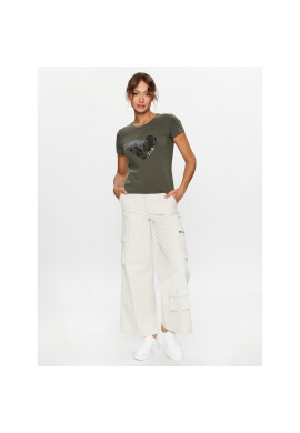 Liu Jo Тишърт TF3282 J0088 Каки Regular Fit - Pepit.bg
