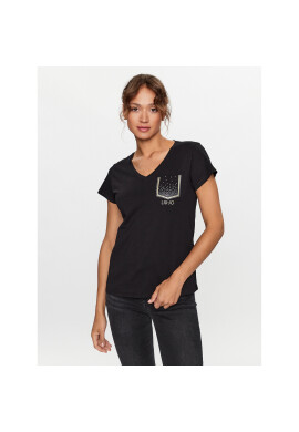 Liu Jo Тишърт TF3297 J6040 Черен Regular Fit - Pepit.bg