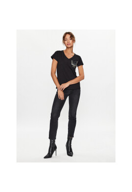 Liu Jo Тишърт TF3297 J6040 Черен Regular Fit - Pepit.bg