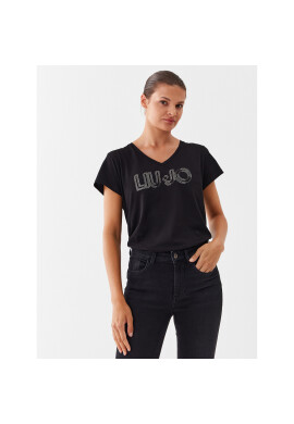 Liu Jo Тишърт TF3297 J6040 Черен Regular Fit - Pepit.bg