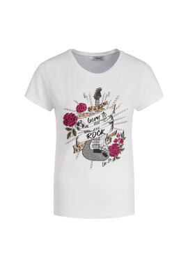 Liu Jo Тишърт W69394 J5003 Бял Regular Fit - Pepit.bg