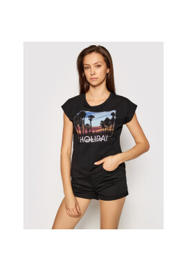 Liu Jo Тишърт WA1337 J5003 Черен Regular Fit - Pepit.bg