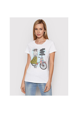 Liu Jo Тишърт WA2420 J5923 Бял Regular Fit - Pepit.bg