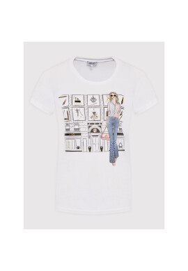 Liu Jo Тишърт WA2564 J6410 Бял Regular Fit - Pepit.bg