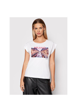 Liu Jo Тишърт WF1139 J0166 Бял Regular Fit - Pepit.bg