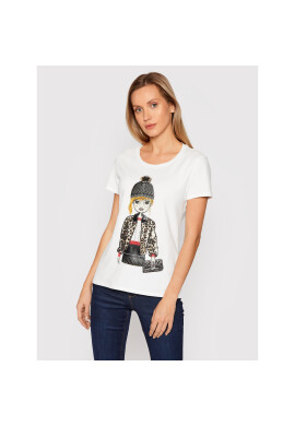 Liu Jo Тишърт WF1551 J9944 Бял Regular Fit - Pepit.bg