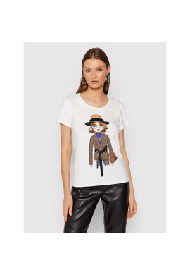 Liu Jo Тишърт WF1551 J9944 Бял Regular Fit - Pepit.bg