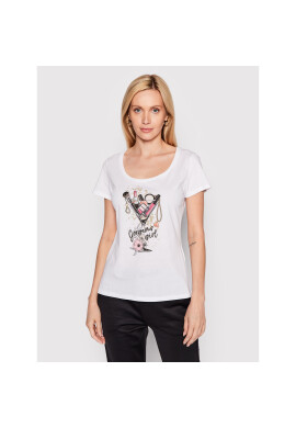 Liu Jo Тишърт WF2289 JS923 Бял Regular Fit - Pepit.bg