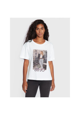 Liu Jo Тишърт WF2291 J5923 Бял Regular Fit - Pepit.bg