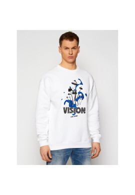 Local Heroes Суитшърт Vision SS21S0053 Бял Oversize - Pepit.bg