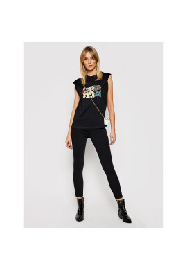 Local Heroes Тишърт Daisy Fields SS21T0004 Черен Regular Fit - Pepit.bg