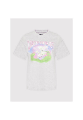 Local Heroes Тишърт Utopia SS22T0018 Сив Oversize - Pepit.bg