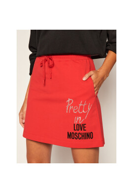 LOVE MOSCHINO Пола тип трапец W155801E 2182 Червен Regular Fit - Pepit.bg