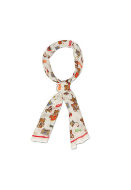 LOVE MOSCHINO Шал 03313 M2531 Бял - Pepit.bg