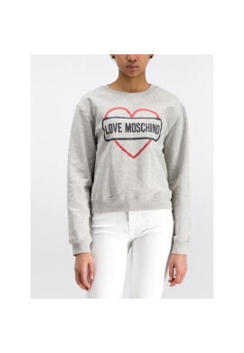 LOVE MOSCHINO Суитшърт W630621E2017 Сив Regular Fit - Pepit.bg