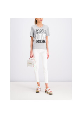 LOVE MOSCHINO Тишърт W4F151IM3517 Сив Regular Fit - Pepit.bg
