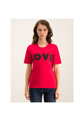 LOVE MOSCHINO Тишърт W4F151VM 3517 Червен Regular Fit - Pepit.bg