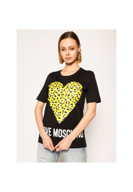 LOVE MOSCHINO Тишърт W4F152DM 3876 Черен Regular Fit - Pepit.bg