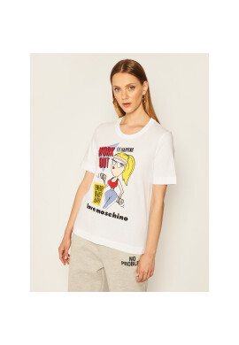 LOVE MOSCHINO Тишърт W4F152MM 3876 Бял Regular Fit - Pepit.bg