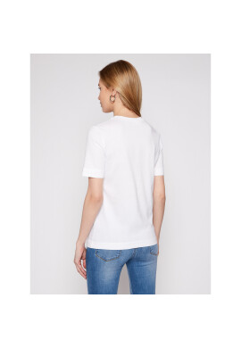 LOVE MOSCHINO Тишърт W4F152TM 3876 Бял Regular Fit - Pepit.bg