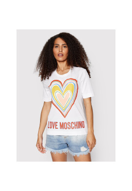 LOVE MOSCHINO Тишърт W4F153OM 3876 Бял Regular Fit - Pepit.bg
