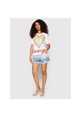 LOVE MOSCHINO Тишърт W4F153OM 3876 Бял Regular Fit - Pepit.bg