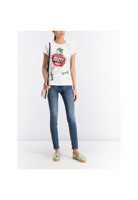 LOVE MOSCHINO Тишърт W4F7346M4021 Бял Regular Fit - Pepit.bg