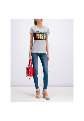 LOVE MOSCHINO Тишърт W4F7347M 3517 Сив Regular Fit - Pepit.bg