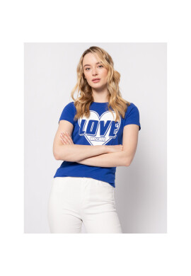 LOVE MOSCHINO Тишърт W4F7357E 1698 Син Regular Fit - Pepit.bg