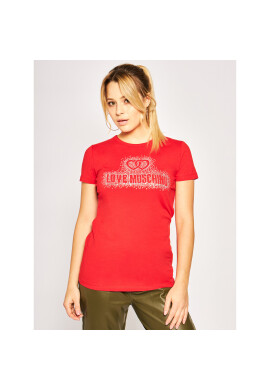 LOVE MOSCHINO Тишърт W4F7360E1698 Червен Regular Fit - Pepit.bg