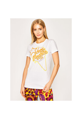 LOVE MOSCHINO Тишърт W4F7362E 1698 Бял Regular Fit - Pepit.bg