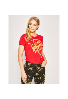 LOVE MOSCHINO Тишърт W4F7362E 1698 Червен Regular Fit - Pepit.bg