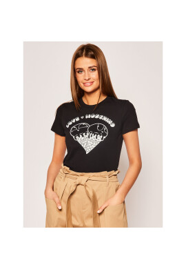 LOVE MOSCHINO Тишърт W4F7365M 3876 Черен Regular Fit - Pepit.bg