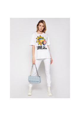 LOVE MOSCHINO Тишърт W4F8739M 3876 Бял Regular Fit - Pepit.bg