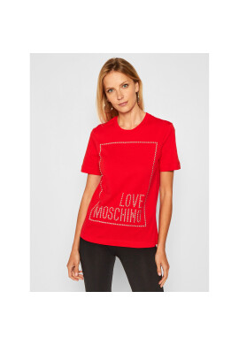 LOVE MOSCHINO Тишърт W4H0604M 3876 Червен Regular Fit - Pepit.bg