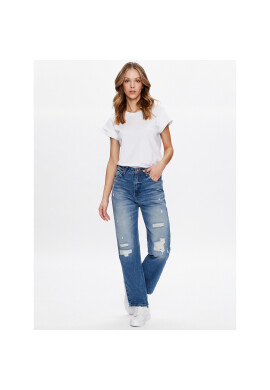 LTB Тишърт Fecaba 80058 6089 Бял Regular Fit - Pepit.bg