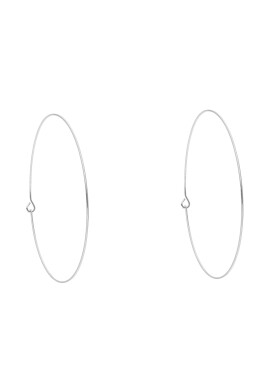 Luv AJ Обици Capri WireHoops PH17E-CWH-S Сребрист - Pepit.bg
