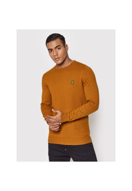 Lyle & Scott Пуловер Crew KN400VC Кафяв Regular Fit - Pepit.bg