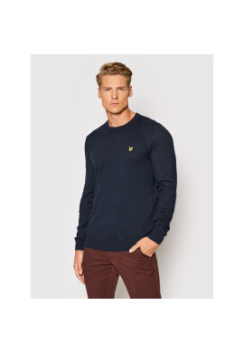 Lyle & Scott Пуловер Crew KN400VC Тъмносин Regular Fit - Pepit.bg