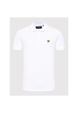 Lyle & Scott Тениска с яка и копчета Plain SP400VOG Бял Regular Fit - Pepit.bg