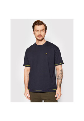 Lyle & Scott Тишърт Flatlock TS1615V Тъмносин Oversize - Pepit.bg