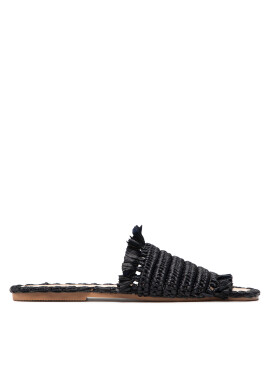 Manebi Чехли Leather Sandal S 4.7 Y0 Черен - Pepit.bg