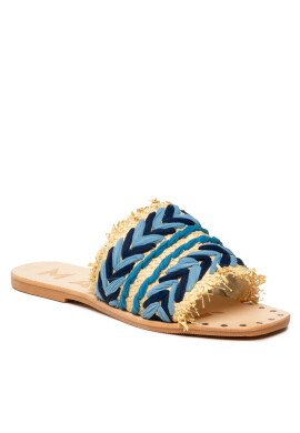 Manebi Чехли Leather Sandals S 1.4 Y0 Син - Pepit.bg